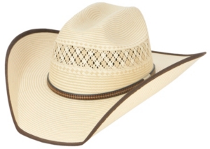 Cavenders® Taupe Two-Tone Bound Edge Cowboy Hat