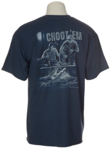 Swamp People® Men's Blue Troy Landry's Choot 'Em Wranglers T-Shirt