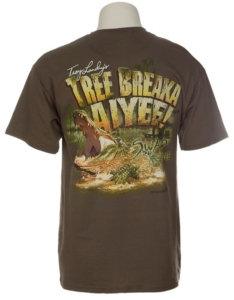 Swamp People® Men's Dark Olive Troy Landry's Tree Breaka Aiyee! T-Shirt