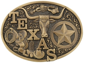 Montana Silversmiths® Texas Longhorn Buckle