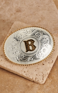 Montana Silversmiths® Silver w/ Gold Oval 