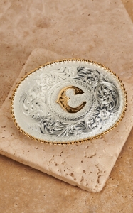 Montana Silversmiths® Silver w/ Gold Oval 