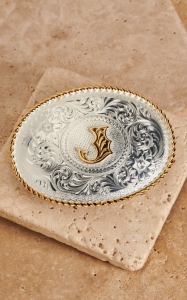 Montana Silversmiths® Silver w/ Gold Oval 
