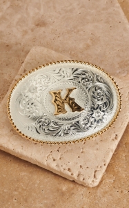 Montana Silversmiths® Silver w/ Gold Oval 