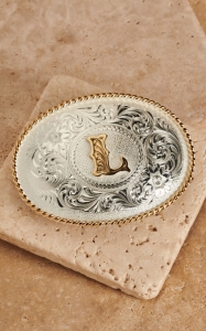 Montana Silversmiths® Silver w/ Gold Oval 