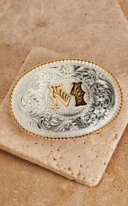 Montana Silversmiths® Silver w/ Gold Oval 