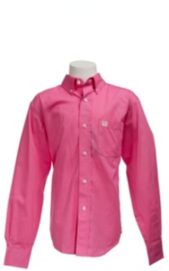 Cinch L/S Boy's Solid Fine Weave Shirt 7060026