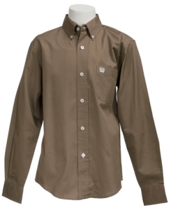 Cinch L/S Boys Solid Fine Weave Shirt 7060030