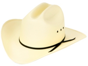 M&F® Natural Shantung 2-Cord Band Classic Cowboy Hat