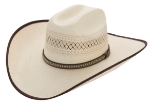 Cavenders® Two-Tone Wheat Vent Bound Edge Cowboy Hat 71991CV