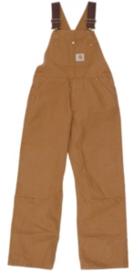 Carhartt® Boys' Brown Washed Bib Overall Sizes 8-16
