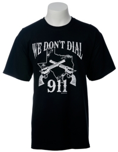Spectrum® Men's Black We Don't Call 911 Short Sleeve Tee