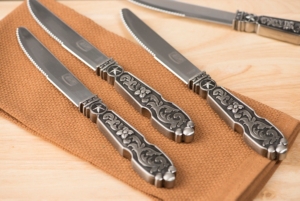 M&F Western Products® Silverado Engraved Steak Knives 4 Piece Set