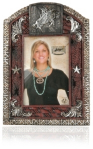 M&F Western Products® Resin Bronc Rider Picture Frame (4x6in)