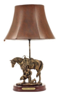 M&F Western Products® Cowboy Prayer Accent Lamp
