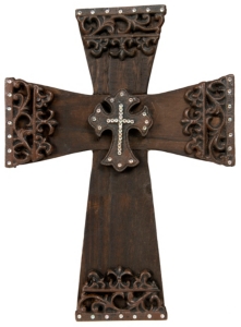 M&F Western Products® Wood & Iron Wall Cross