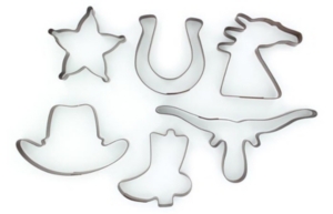 M&F Western Products® Metal 6 Piece Western Cookie Cutter Set