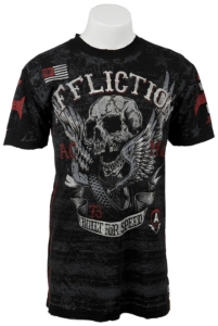 Affliction® Men's Black Wing of Fury Short Sleeve Tee
