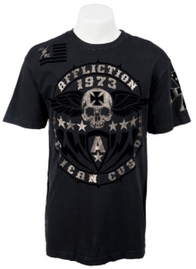 Affliction® Men's Black Iron Shield Short Sleeve Supertee - Relaxed Fit