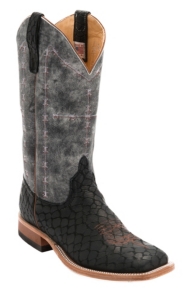 Anderson Bean® Men's Black Loch Ness w/ Midnight Monet Double Welt Square Toe Western Boot
