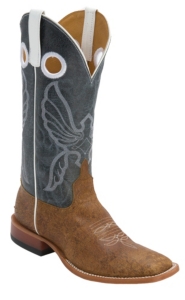 Anderson Bean® Horse Power™ Mens Tan Mohawk w/ Blue Aspen Square Toe Boots