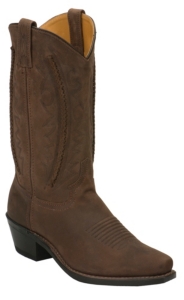 Abilene® Men's Brown with Laced Shaft Snip Toe Western Boots