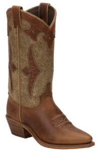 Abilene® Ladies Brown Distressed Snip Toe Western Boots