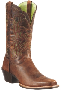 Ariat® Women's Sassy Brown Legend Punchy Square Toe Western Boot