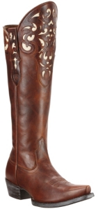 Ariat® Hacienda™ Women's Vintage Caramel Tall Top Snip Toe Western Boots