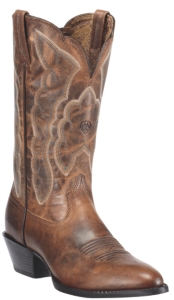 Ariat® Ladies Sassy Distressed Brown Heritage R-Toe Traditional Toe Western Boots