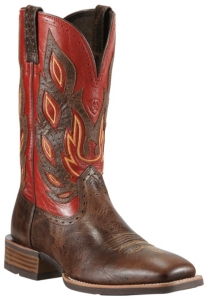 Ariat® Nighthawk™ Men's Thunder Brown w/ Red Top Double Welt Square Toe Western Boot