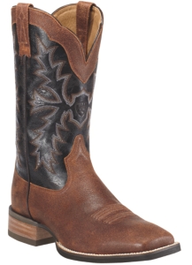 Ariat® Sweetwater™ Men's Rough Cognac with Deep Brown Wide Square Toe Western Boot