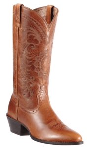 Ariat® Ladies Magnolia Vintage Caramel Heritage R-Toe Traditional Toe Western Boots