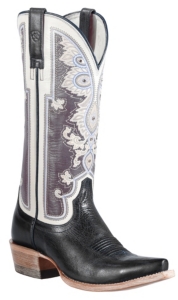 Ariat® Women's Midnight Blue Alameda w/ Regal Print Top Snip Toe Western Boots