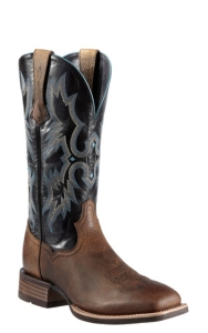 Ariat® Tombstone™ Men's Earth Brown w/Black Top Double Welt Square Toe Western Boots