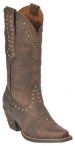 Ariat® Ladies Sassy Brown Rhinestone Cowgirl Snip Toe Western Boots
