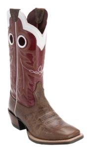 Ariat® Wildstock™ Men's Adobe Brown with Red Double Welt Wide Square Toe Western Boot