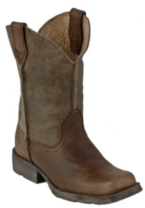 Ariat® Rambler™ Youth Brown Earth Bomber Square Toe Western Boots