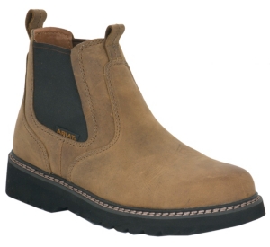 Ariat® Mens Brown Warthog Slip On Round Toe Western Shoe Boot