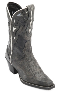 Ariat® Sidesaddle™ Ladies Vintage Black w/ White Inlay Snip Toe Western Boot