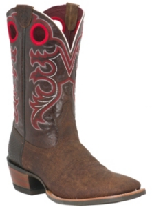 Ariat® Crossfire™ Men's Weathered Brown with Red Stitch Wide Square Toe Western Boots