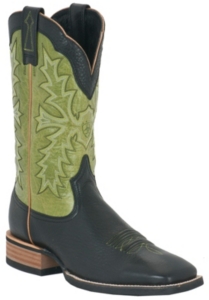 Ariat® Sweetwater™ Men's Black w/ Olive Green Top Double Welt Square Toe Western Boot