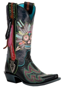 XEMAriat® Gypsy Soule™ Ladies Black Indian Sugar Soule Snip Toe Western Boots