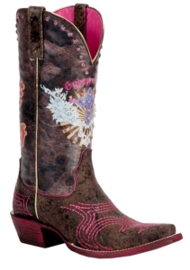 Ariat® Gypsy Soule™ Ladies Wild Brown Pink & Sassy Soule Snip Toe Western Boots