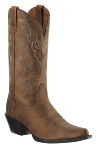 Ariat® Ladies Distressed Brown J-Toe Heritage Western Boot