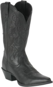 Ariat® Ladies Black Deertan Heritage Western Boots