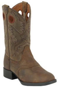 XEMAriat® Youth Heritage™ Stockman Boots - Distressed Brown