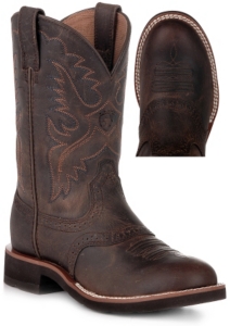 XEMAriat® Heritage™ Youth Distressed Brown Saddle Vamp Crepe Sole Boots