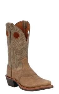 Ariat® Heritage Roughstock™ Men's Earth with Brown Bomber Square Toe Western Boots