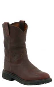 Ariat® Mens Sierra Slip-on Workboots - Henna